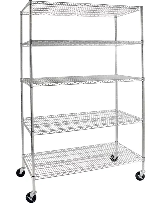 Seville Classics Ultradurable Nsf-Certified 5-Tier Steel Shelving (48" W X 24" D X 72" H) 1