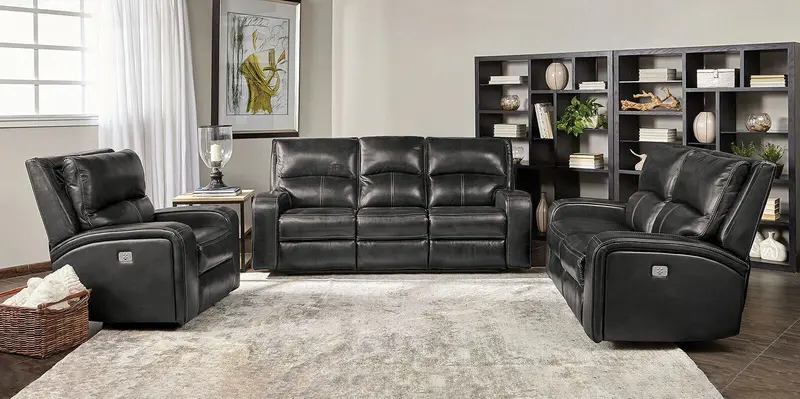 Soterios 2-Piece Power Motion Sofa & Loveseat Set By Furniture Of America (Cm9924Dg-Pm-2Pc) 1