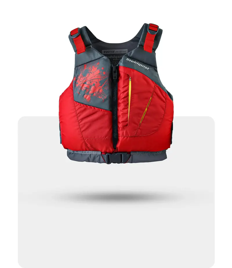 Stohlquist Escape Youth Pfd – Red, Designed For 75–125 Lb Users 1
