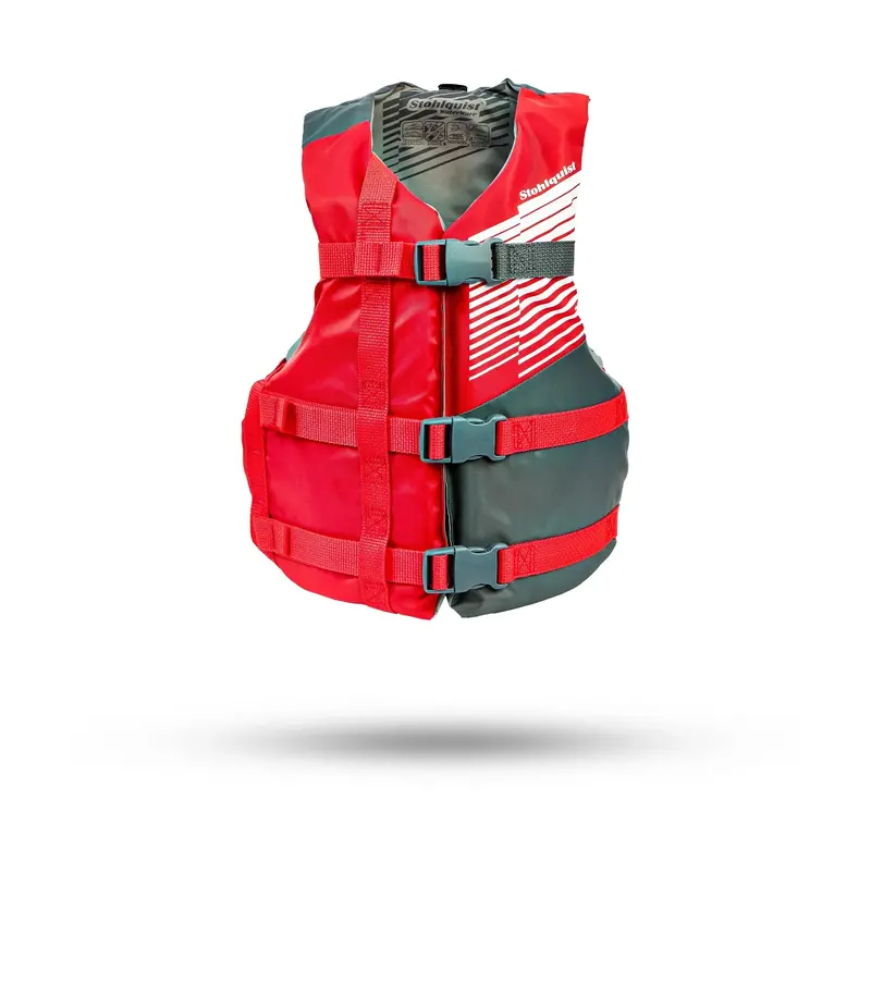 Stohlquist Fit Youth Life Jacket – Red, 50–90 Lb Weight Capacity 1