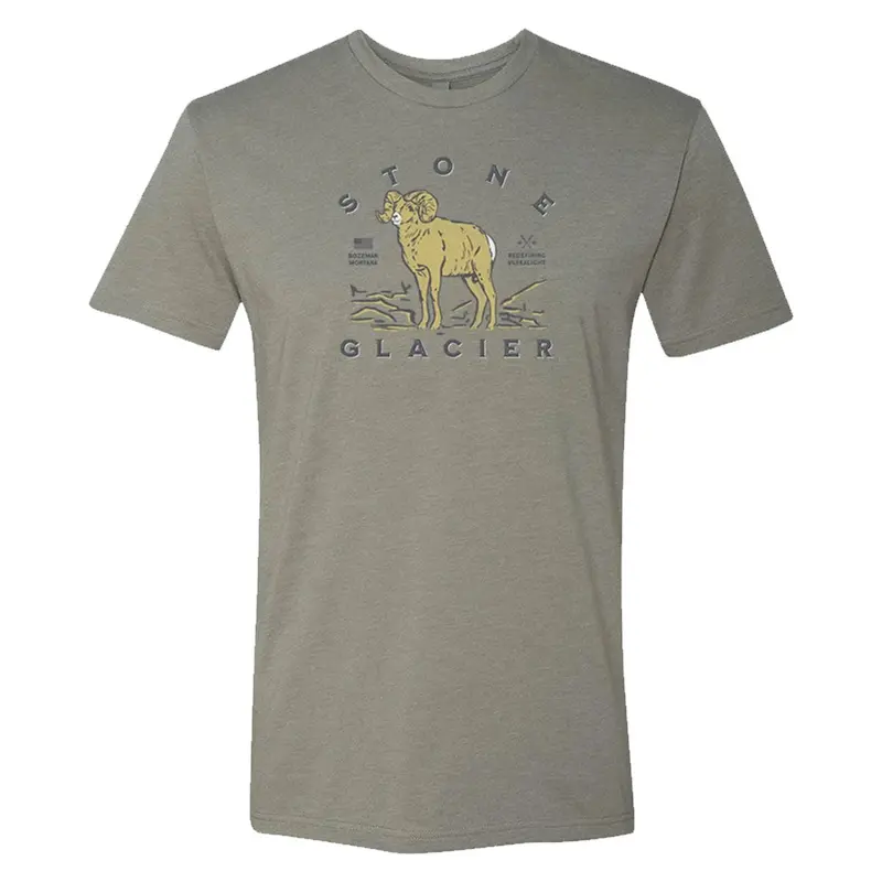 Stone Glacier Golden Ram Logo T-Shirt 1