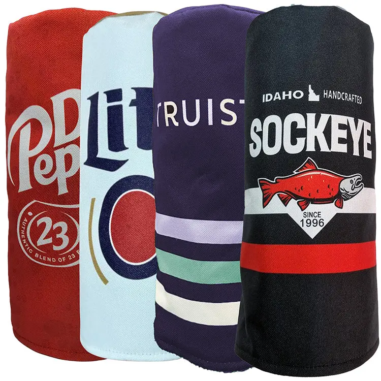 Sublimated Golf Driver Headcover With Barrel Design 1