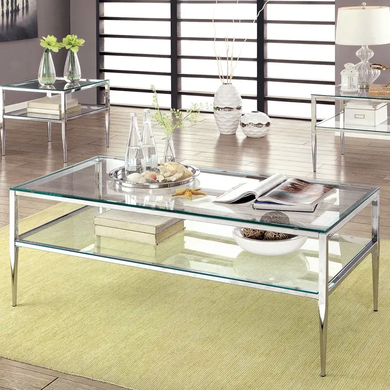 Tanika Cream Two-Piece Coffee Table Set – Furniture Of America (Cm4162Crm-C-Pk) 1