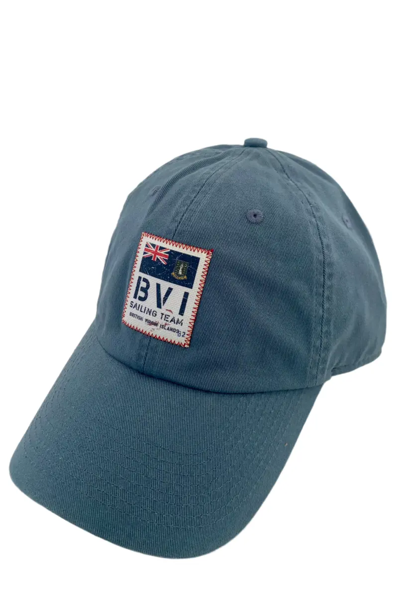 Teal Bvi Sailing Team Adjustable Baseball Cap 1