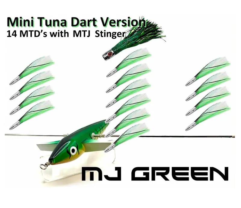 Tormenter 7" Sidewinder Tracker Bar Lure – Left-Mounted Mack Bird & Green Machines 1