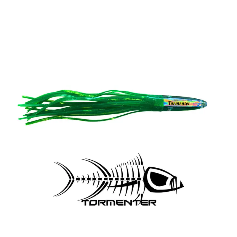 Tormenter 9" Tuna Bandit Soft Bait – Green Colorway 1