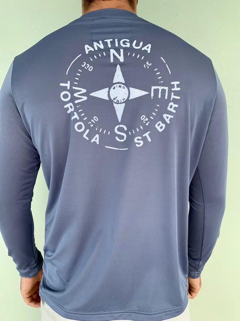Tortola Compass Upf50 Long-Sleeve Shirt – Squall Grey 1