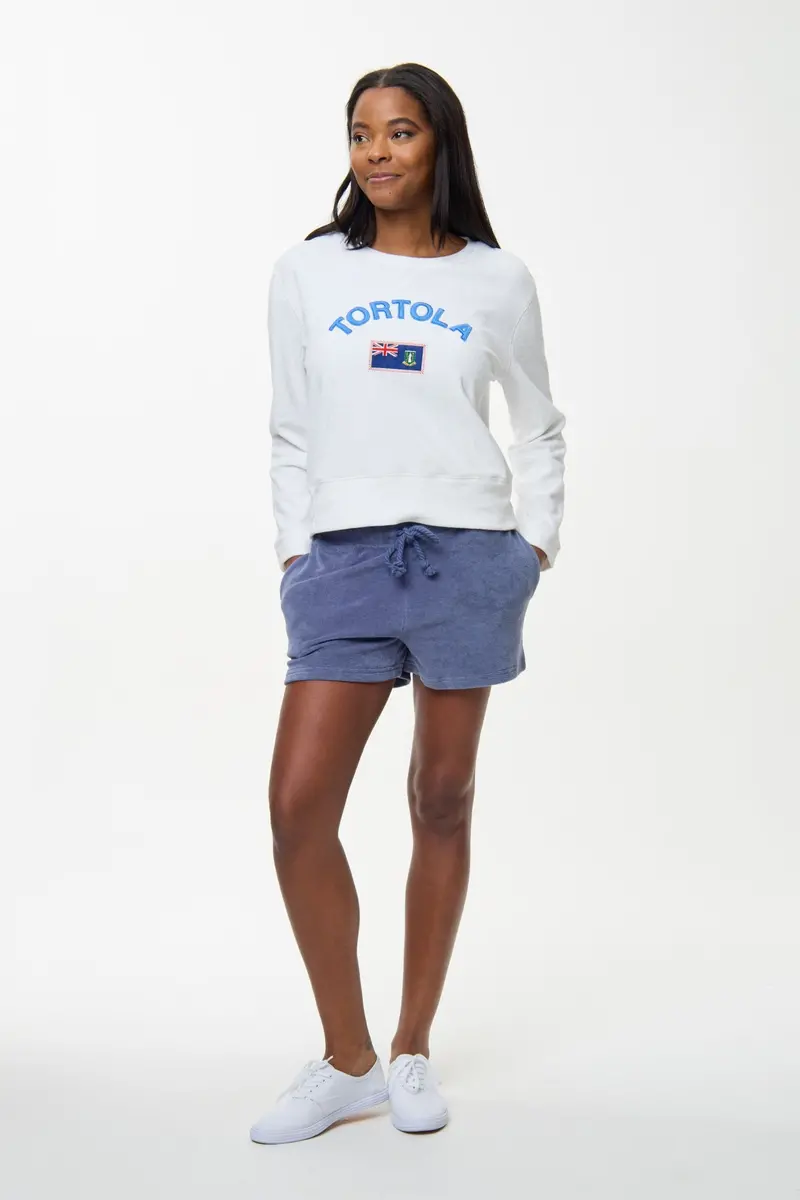 Tortola Ultimate Beach Sweatshirt – White 1