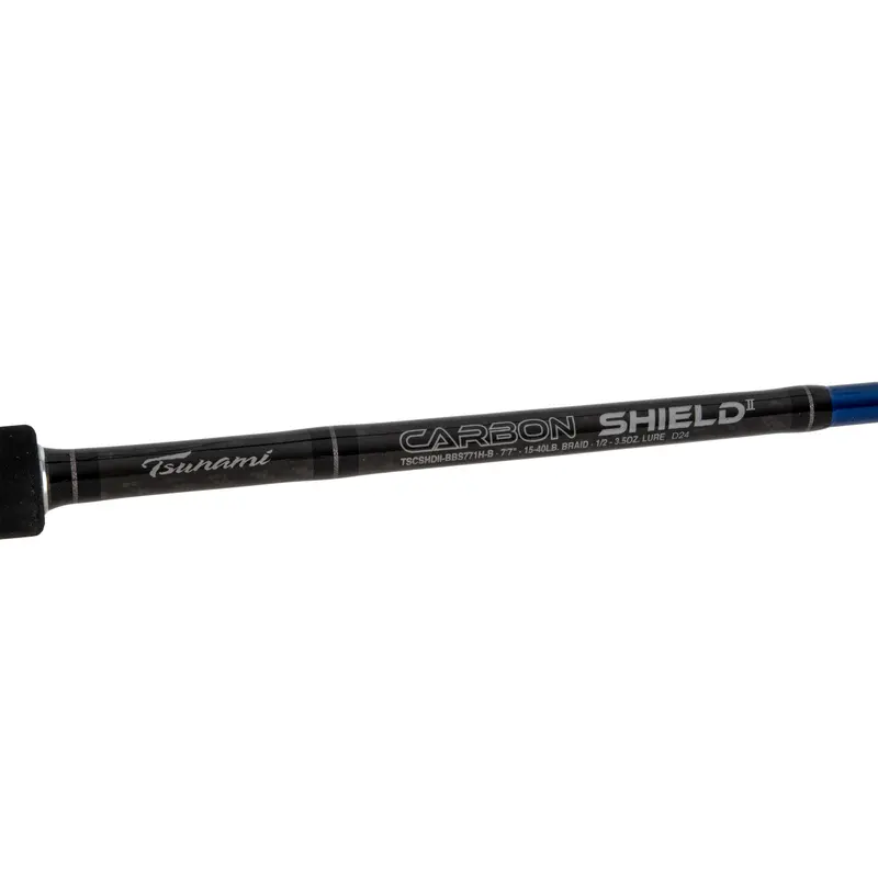 Tsunami Carbon Shield Ii 7'7" Big-Bait Spinning Rod (15–40 Lb) 1