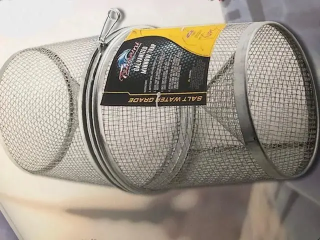 Tsunami Galvanized Minnow Trap Bait Container 1