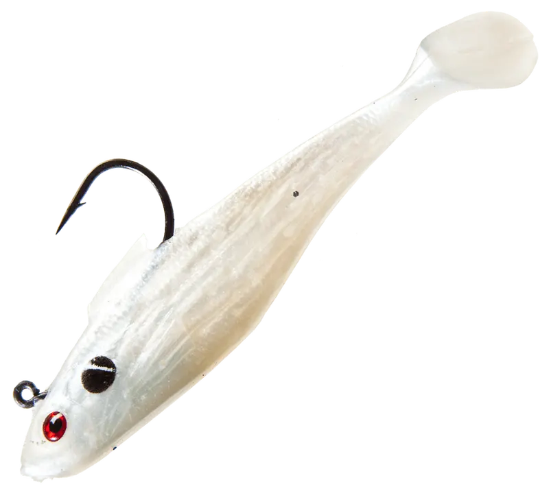 Tsunami Holographic Swim Shad – 2-Inch Pearl Spot, 0.125 Oz (3-Pack) 1