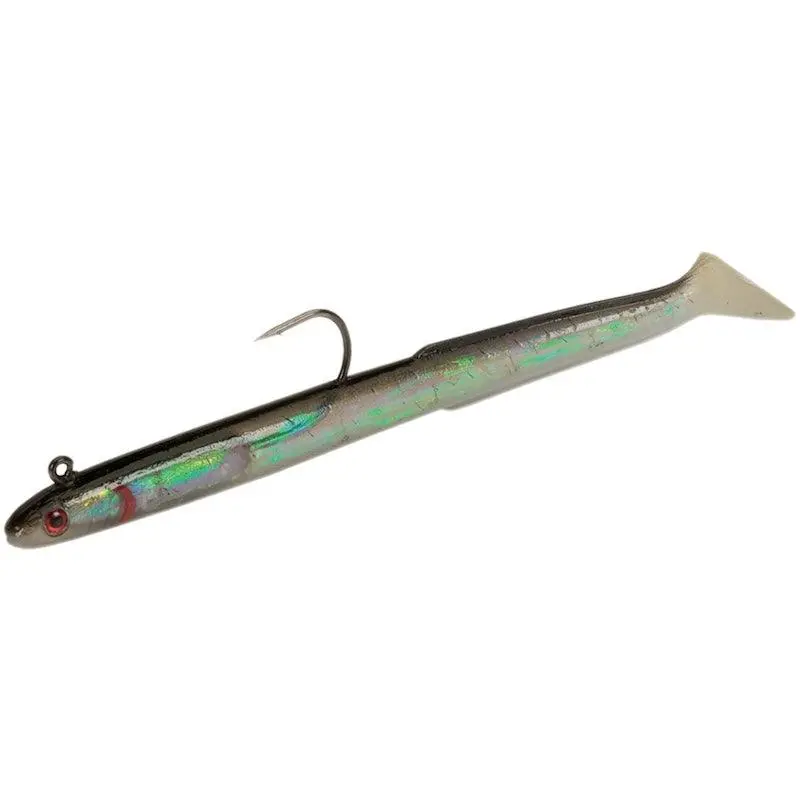 Tsunami Holographic Weighted Eel – 8-Inch Black Back (2-Pack) 1