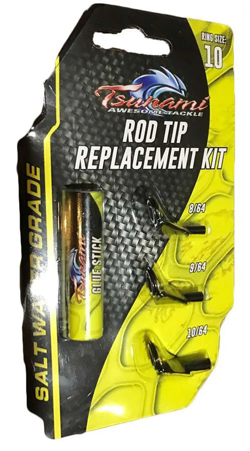 Tsunami Rod Replacement Kit – Size 6, Black Components (3-Pack) 1