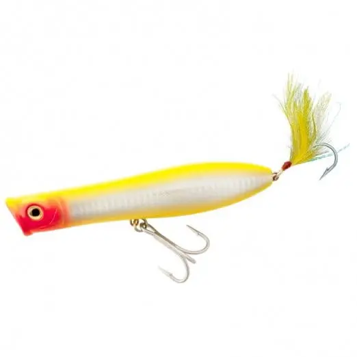 Tsunami Talkin Popper Xd Topwater Lure – Bone With Red Gill Eye, 1.625 Oz 1