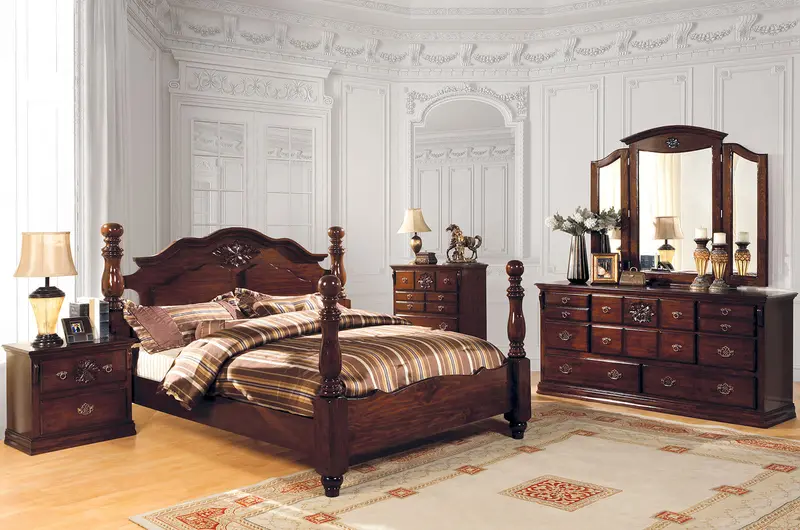 Tuscan Ii Queen Bedroom Set – Mediterranean-Inspired 4-Piece (Cm7571Q-4Pc) 1