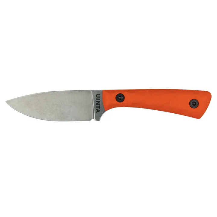 Uinta Hunter V2 Fixed-Blade Knife – Stainless Steel With Orange Handle 1