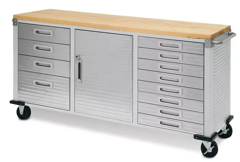 Ultrahd 12-Drawer Mega Rolling Workbench With Granite Top (77"W X 20"D) 1