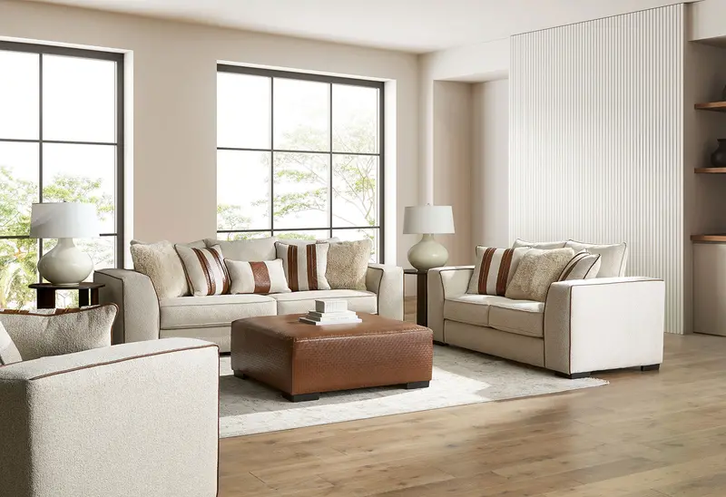 Ulvery 2-Piece Upholstered Sofa & Loveseat Set By Furniture Of America (Sm5185-2Pc) 1