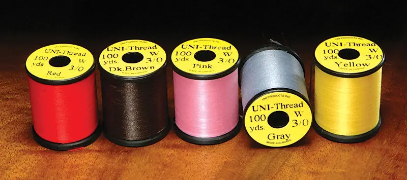 Uni-Thread 3/0 Waxed Nylon Fly-Tying Thread – 100-Yard Spool 1