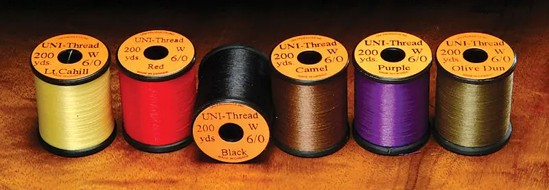 Uni-Thread 6/0 Waxed Nylon Fly-Tying Thread 1