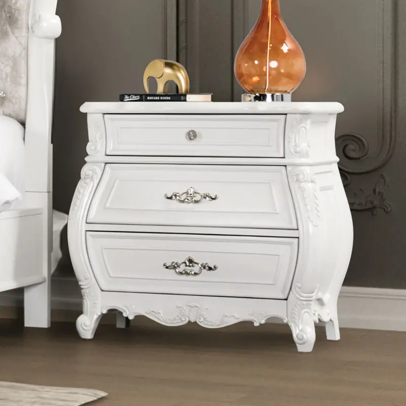 Valentini White Nightstand By Furniture Of America – Compact Bedroom Accent Table (Fm7419Wh-N) 1
