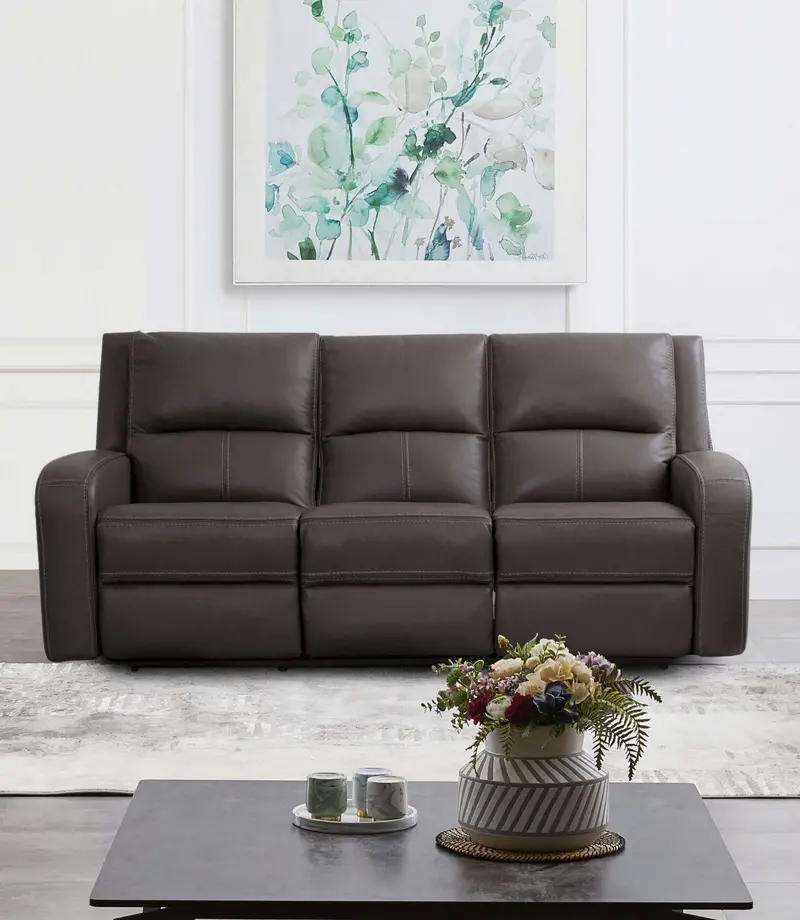 Vasilios Gray Power Sofa With Adjustable Recline By Furniture Of America 1