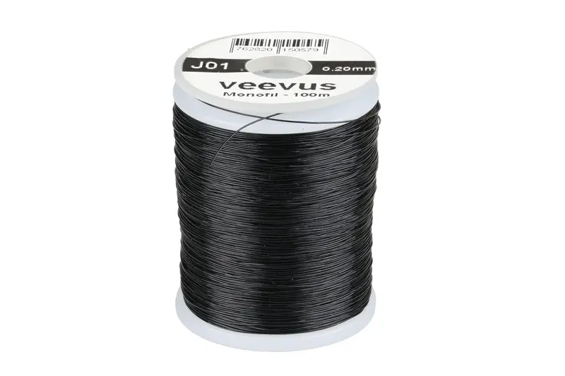 Veevus .2 Mm Black Monofilament Thread – Premium Fly Tying Material 1
