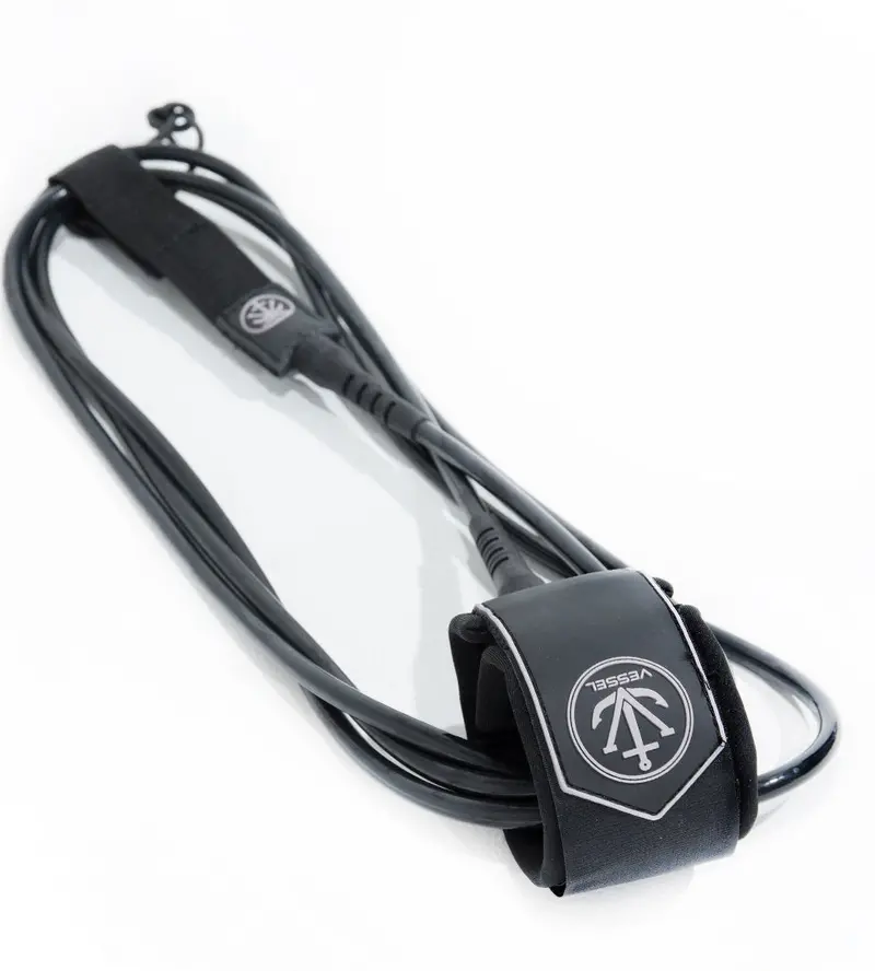 Vessel Sup & Longboard Ankle Leash – Black, 10Ft 1