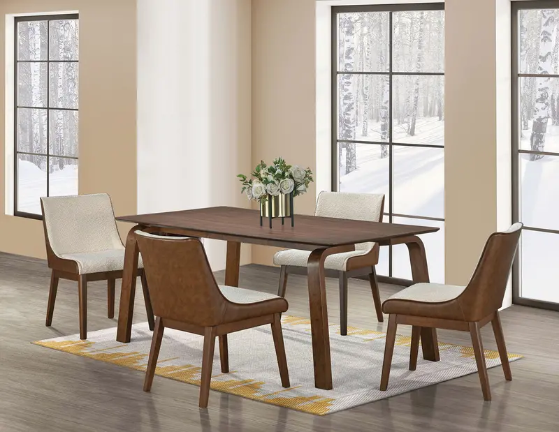 Viken 7-Piece Dining Set By Furniture Of America – Stylish Table With Matching Chairs 1
