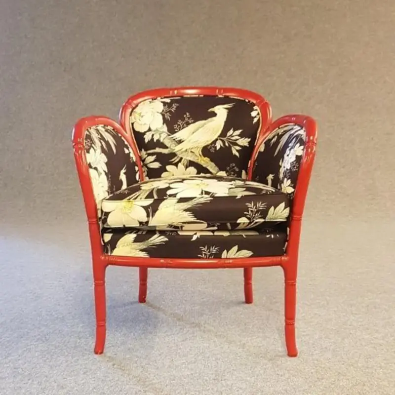 Vintage Italian Faux Bamboo Armchair By Giorgetti – 1980S Design Icon 1