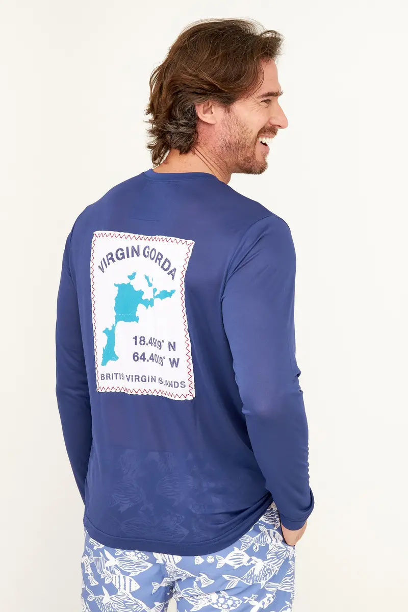 Virgin Gorda Gps Uv-Blocking Shirt – Racing Blue 1