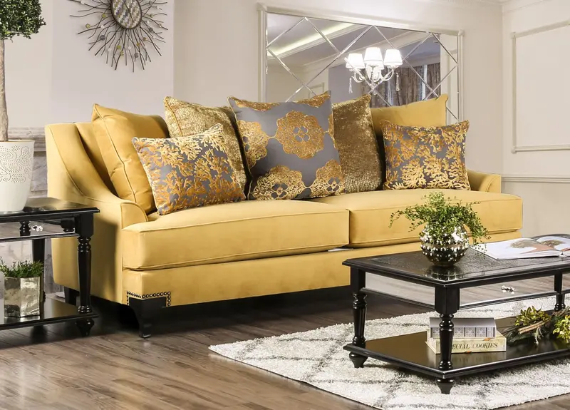 Viscontti Transitional Sofa – Furniture Of America (Sm2201-Sf) 1