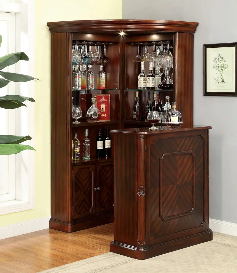 Voltaire Curio Cabinet With Tempered Glass Doors (Cm-Cr142-Curio) 1