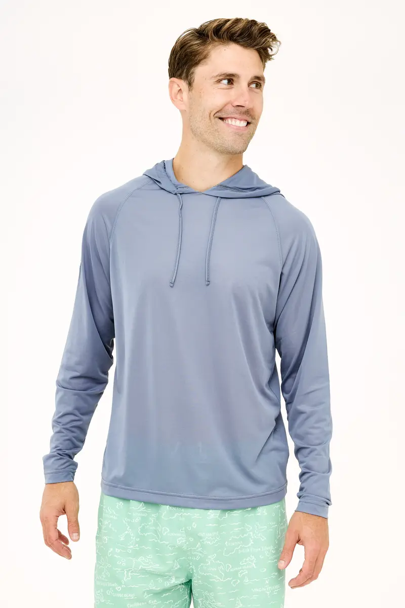 Voyage Grey Eli Hoodie – Upf 50 Sun-Protective Layered Top 1