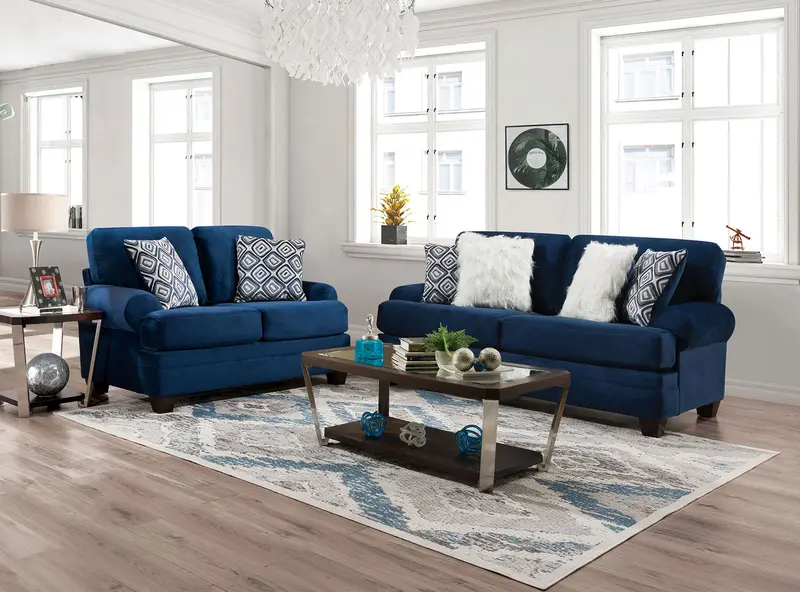 Waldstone 2-Piece Upholstered Sofa & Loveseat Set By Furniture Of America (Sm5176-2Pc) 1
