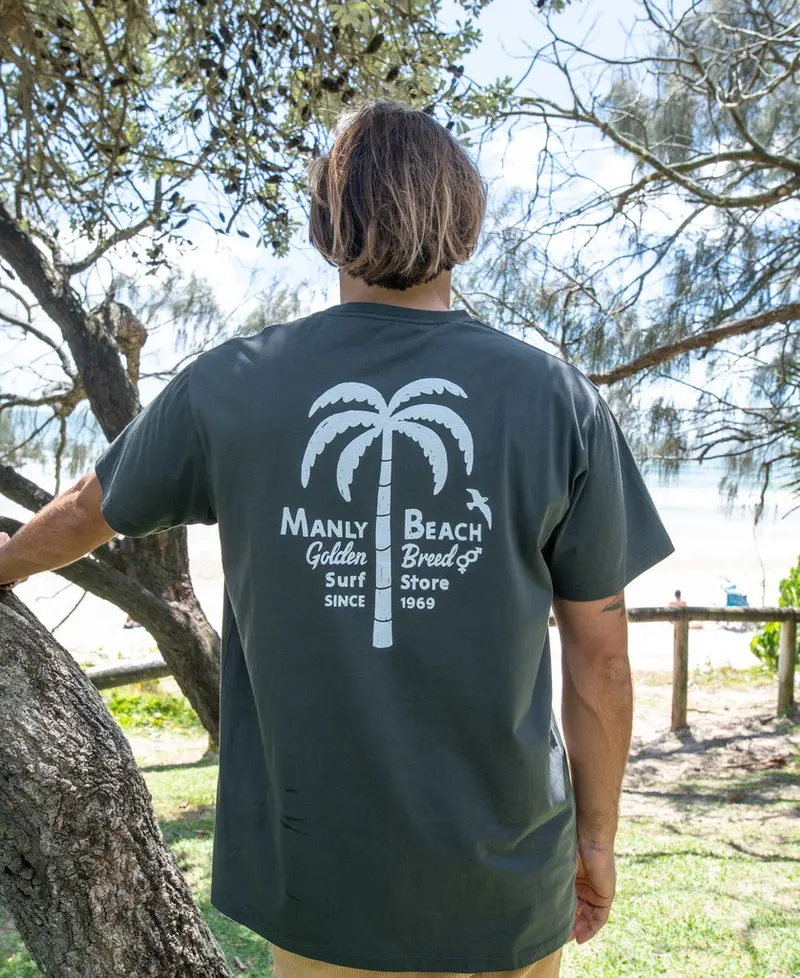 Wash-Black Manly Palm Loco T-Shirt 1