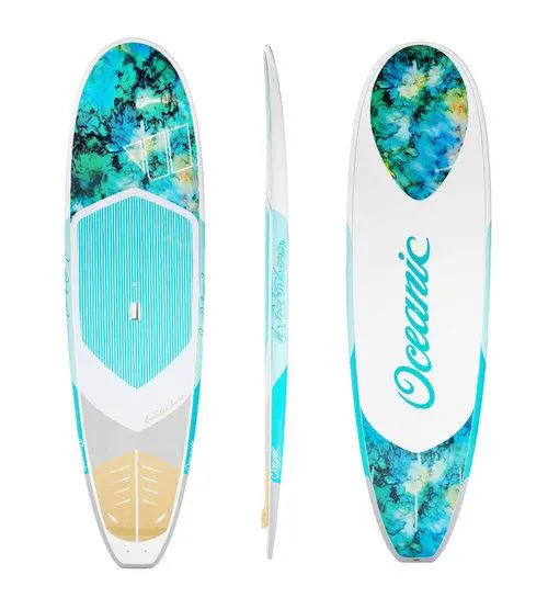 Waterborn Oceanic Sup – Teal Colored Inflatable Board 1