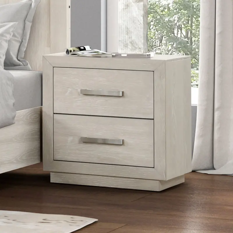 Wellingborough Nightstand With Usb Ports And Integrated Led Lights (Fm7703Ak-N) 1