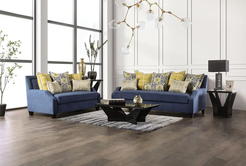 West Brompton 2-Piece Upholstered Sofa & Loveseat Set By Furniture Of America (Sm2274-2Pc) 1