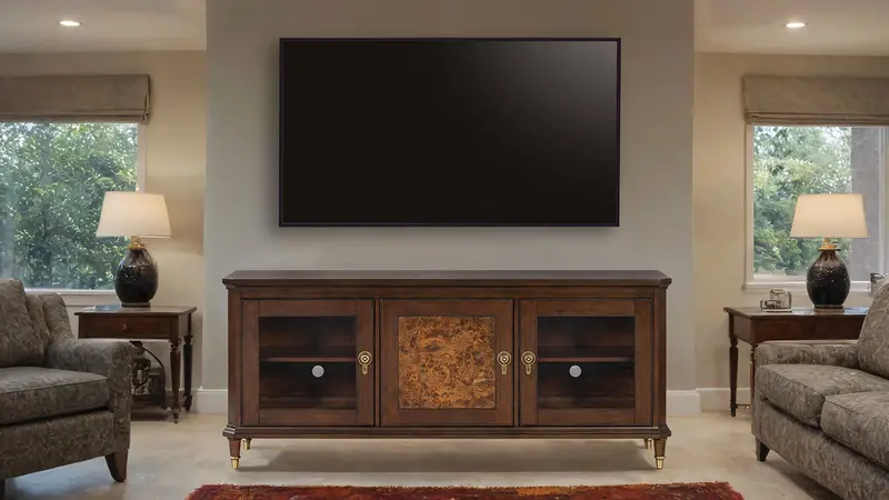 Westerham 70-Inch Tv Stand By Furniture Of America – Cherry-Finish Media Console (Fm44001Ch-Tv-70) 1