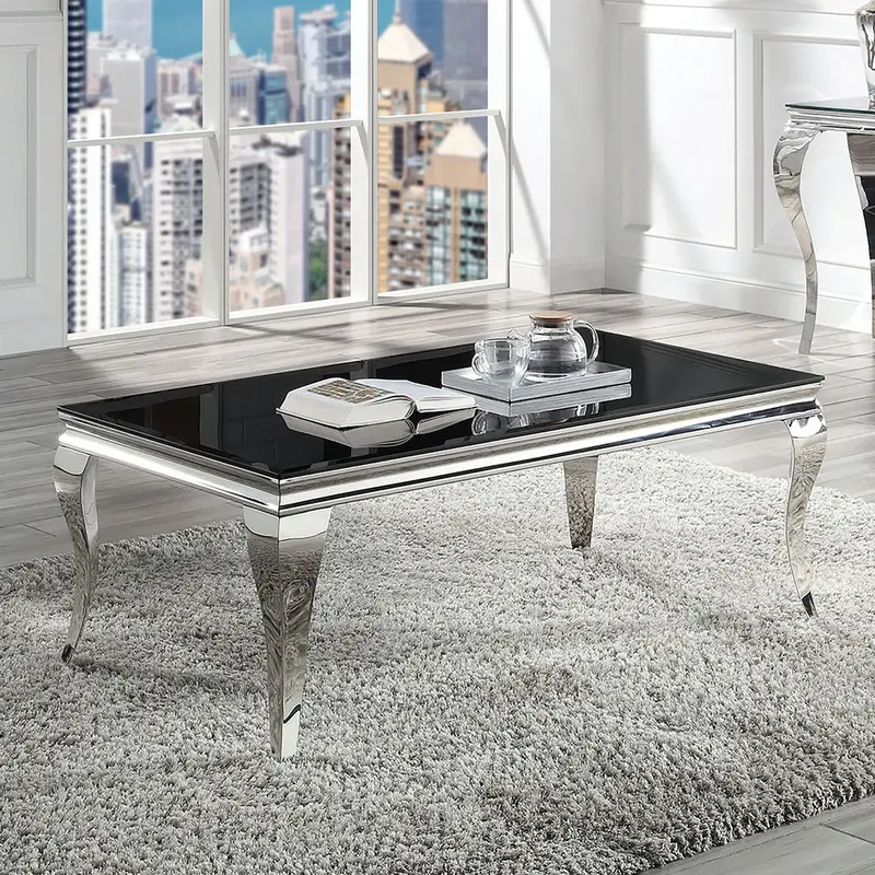 Wetzikon Coffee Table By Furniture Of America – Black Wood Accent Table (Cm4903Bk-C-Table) 1