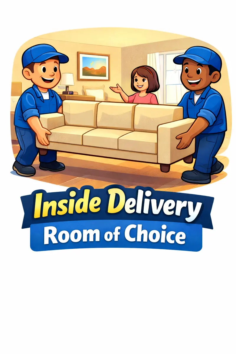 White-Glove Inside Delivery To Your Preferred Room 1