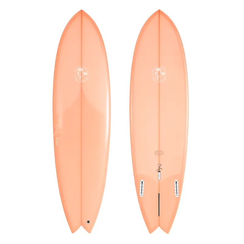 Wildflower Rose Surfboard – Coral Colorway 1