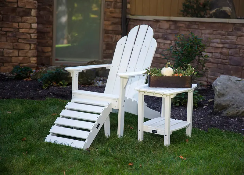Wildridge Classic Adirondack 3-Piece Set: Chair, Matching Footrest & Side Table 1