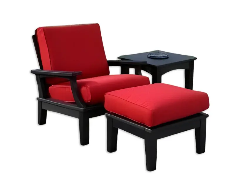 Wildridge Heritage Deep Seating Single Chair Ensemble With Side Table & Ottoman 1