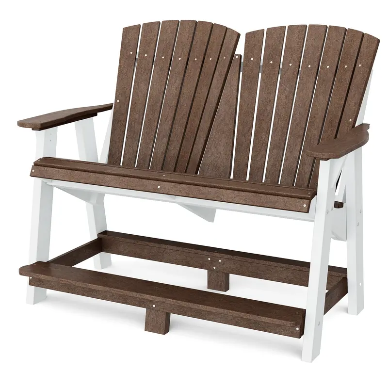 Wildridge Heritage Double High-Back Adirondack Bench 1