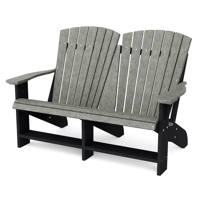 Wildridge Heritage Double Traditional Adirondack Bench 11