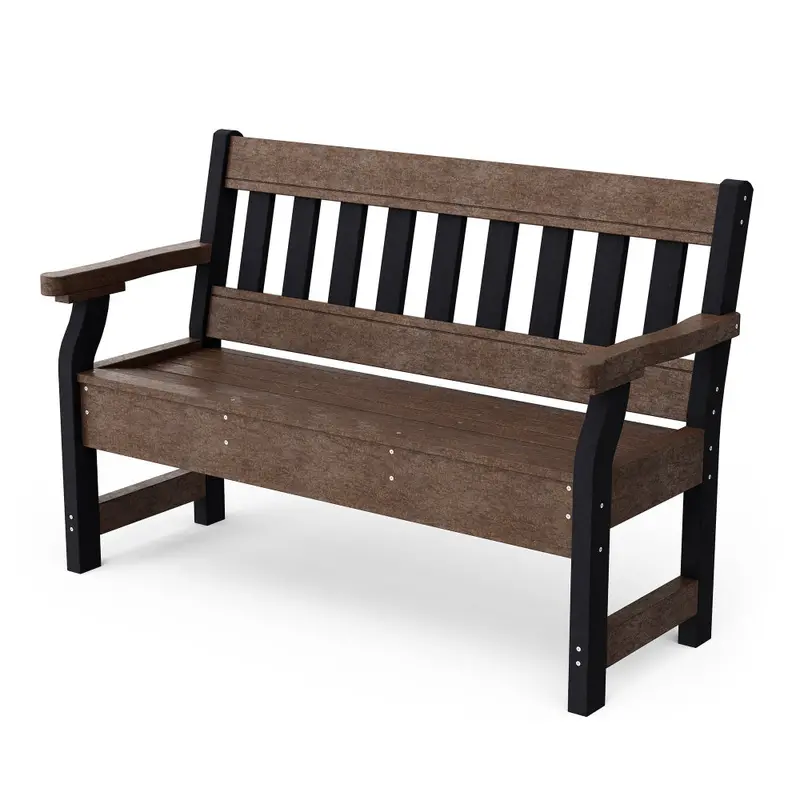 Wildridge Heritage Garden Bench – Rustic Outdoor Seating 1