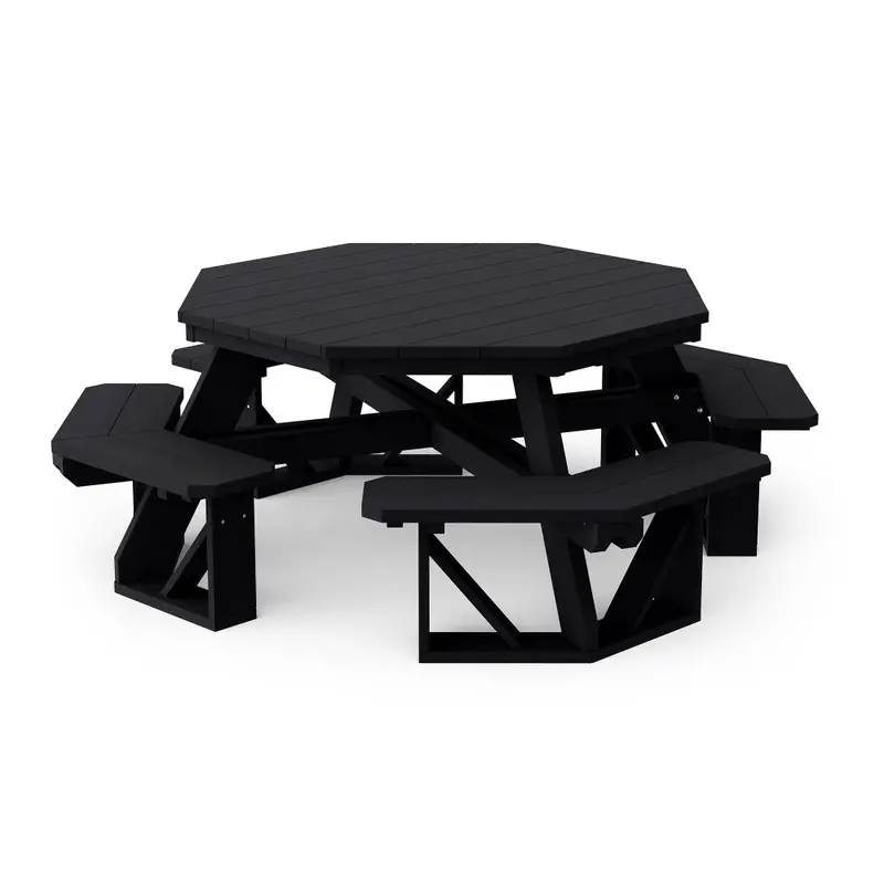 Wildridge Heritage Octagonal Picnic Table With Integrated Benches 1