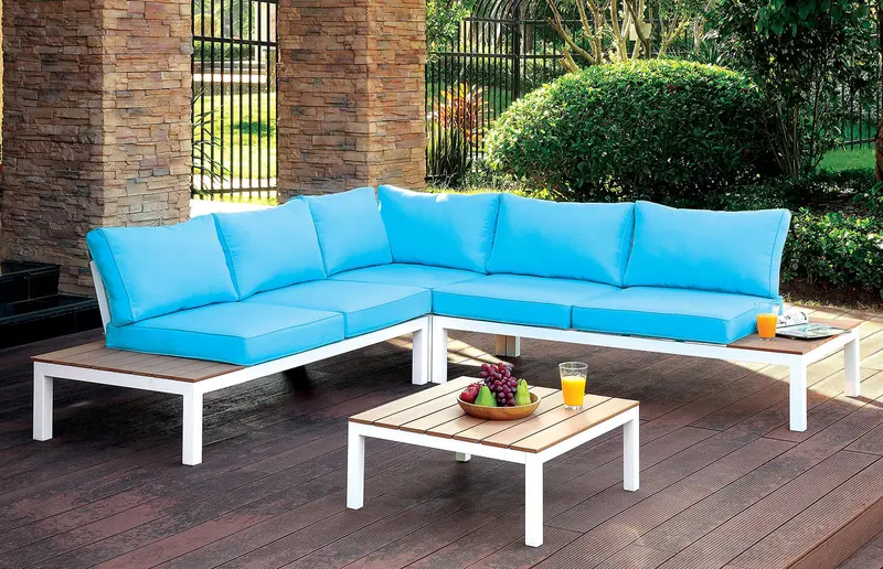 Winona All-In-One Patio Sectional With Center Table By Furniture Of America (Cm-Os2580-Pk) 1